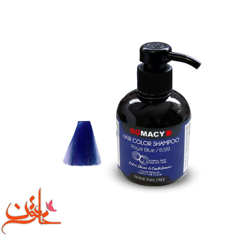 شامپو رنگساژ دوماسی شماره 6.99 (رنگ آبی درباری) حجم 300 میل