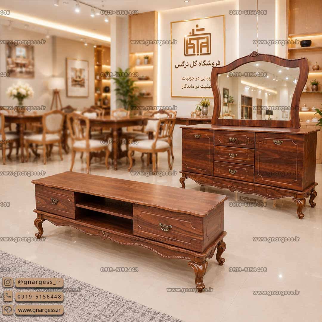 ست 7 تیکه کنسول مدل رویال تمام ام دی اف وکیوم — تصویر ۴