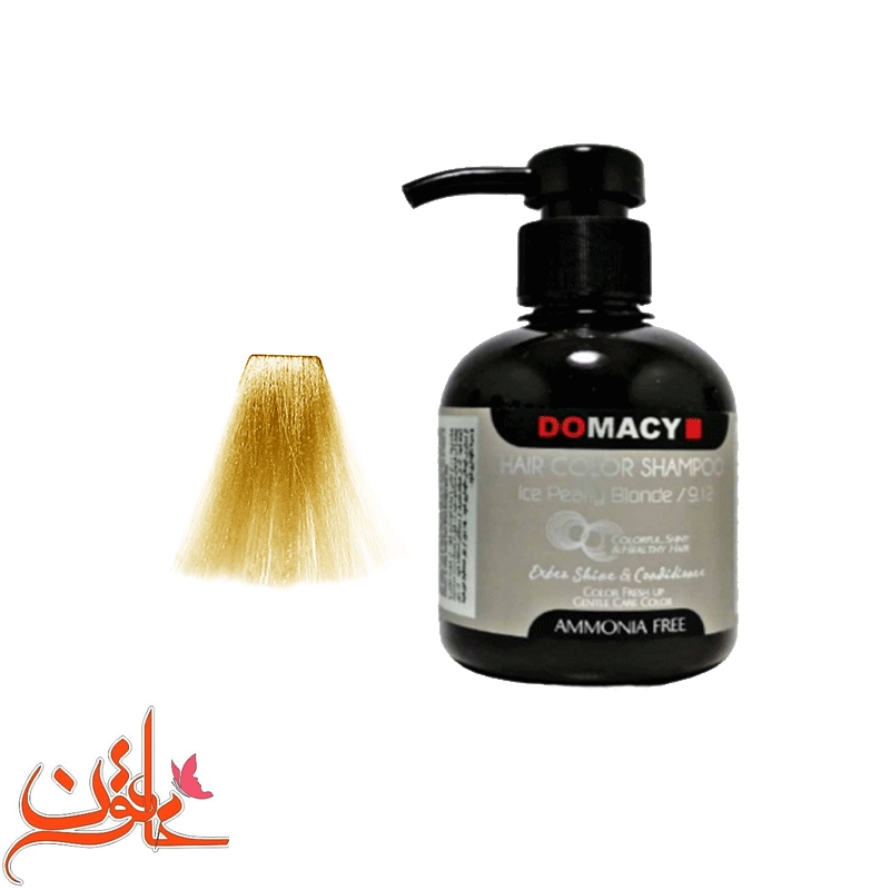 شامپو رنگساژ دوماسی شماره 9/12 (رنگ بلوند یخی مرواریدی) حجم 300 میل — تصویر ۳