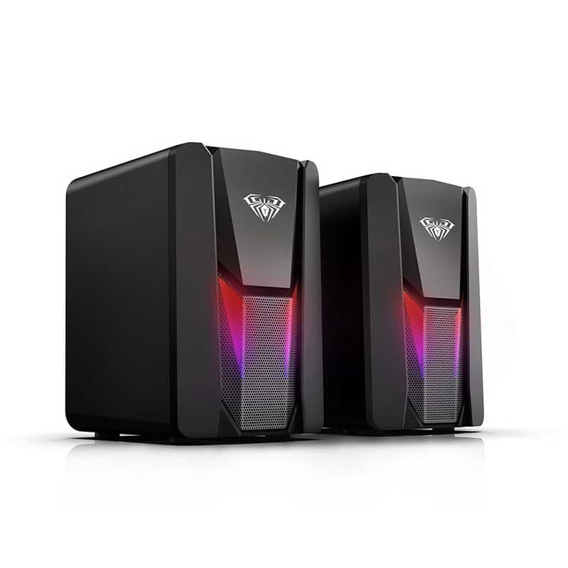 اسپیکر گیمینگ آئولا AULA N-108 RGB ا AULA N-108 RGB Gaming Speaker Desktop USB Powered کد 6985 — تصویر ۲