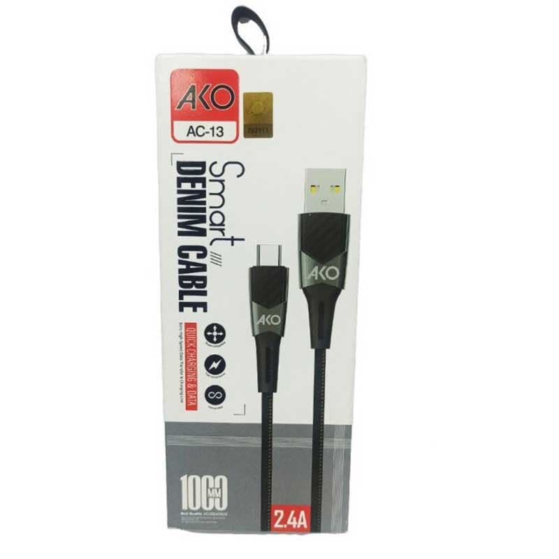 کابل تایپ سی آکو AKO مدل AC-13 ا AKO Type-C cable model AC-13 کد 7013