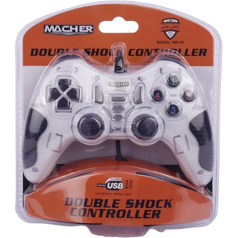 دسته بازی مچر مدل MR-60 ا Macher MR-60 Double GamePad کد 6736 — تصویر ۵