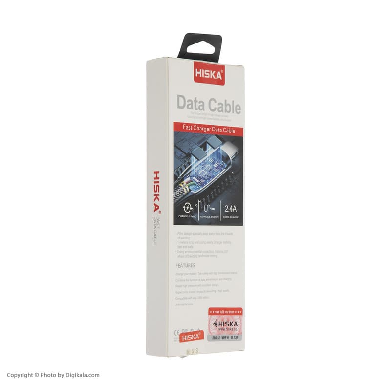 کابل تبدیل USB به لایتنینگ هیسکا مدل LX297 طول 1 متر کد 6977 — تصویر ۶