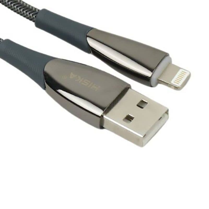 کابل تبدیل USB به لایتنینگ هیسکا مدل LX297 طول 1 متر کد 6977 — تصویر ۳