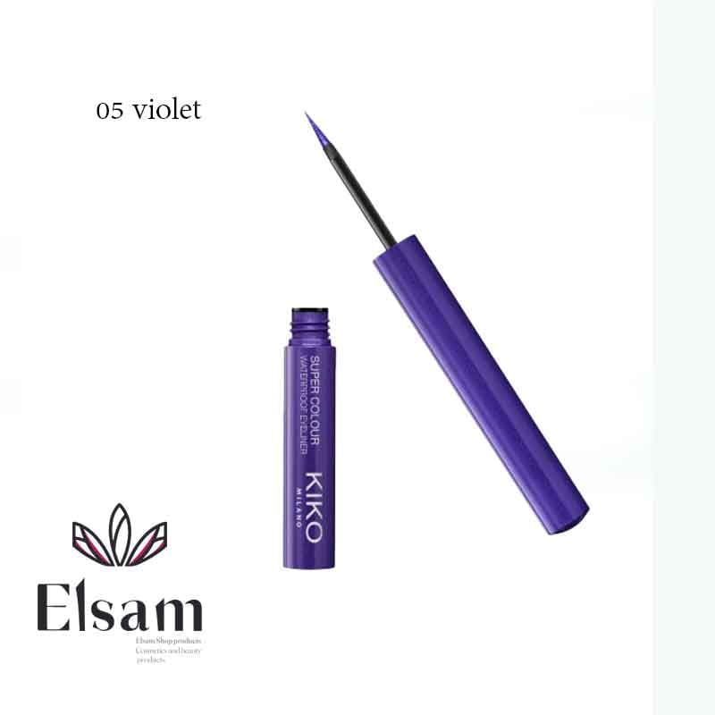 خط چشم رنگی کیکو میلانو KIKO Milano Super Colour waterproof Eyeliner — تصویر ۳