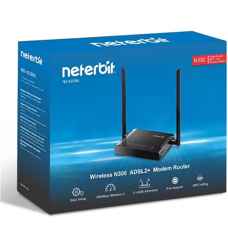 مودم روتر نتربیت مدل ND-4230N ا Neterbit ND-4230N Wireless Modem Router کد 7132 — تصویر ۵