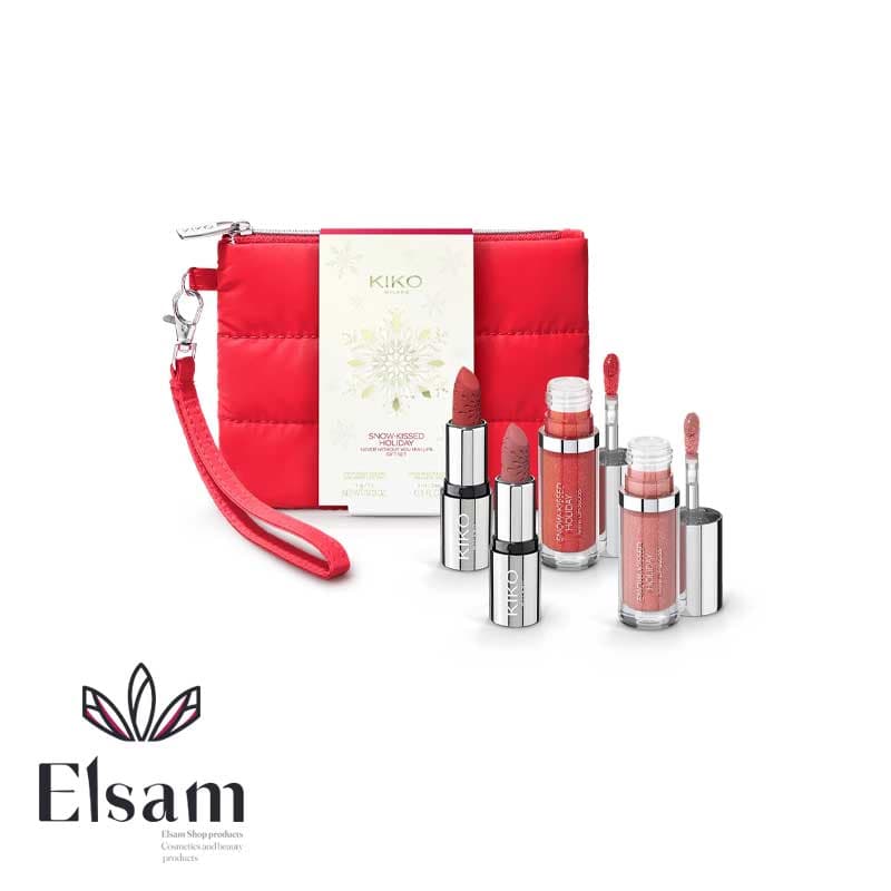 ست آرایش لب کیکو Kiko snow-kissed holiday never without you mini lips gift set — تصویر ۲