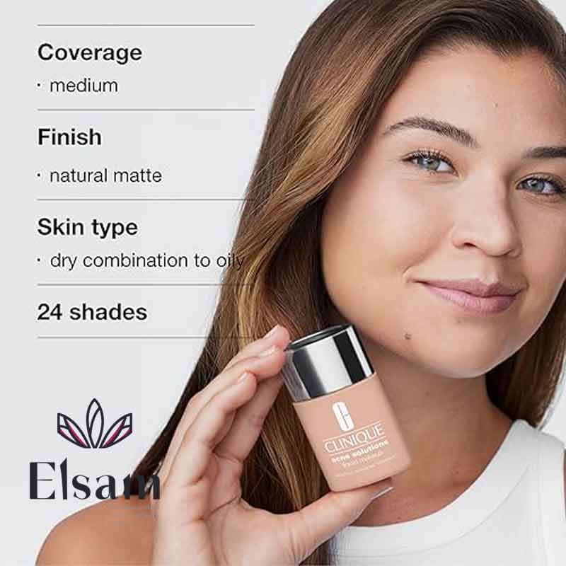 کرم پودر ضد جوش و ضد لک کلینیک Clinique Anti-Blemish Solutions Liquid Makeup — تصویر ۶