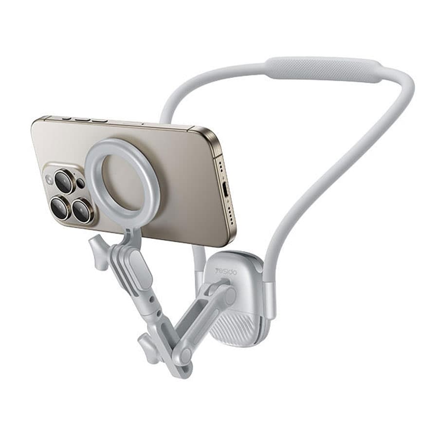 هولدر گردنی مگ سیف سیلیکونی موبایل یسیدو Yesido Magnetic Neck Mount C332 — تصویر ۲