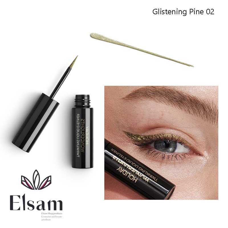 خط چشم شاین دار کیکو kiko holiday wonderlights twinkling liquid eyeliner — تصویر ۵