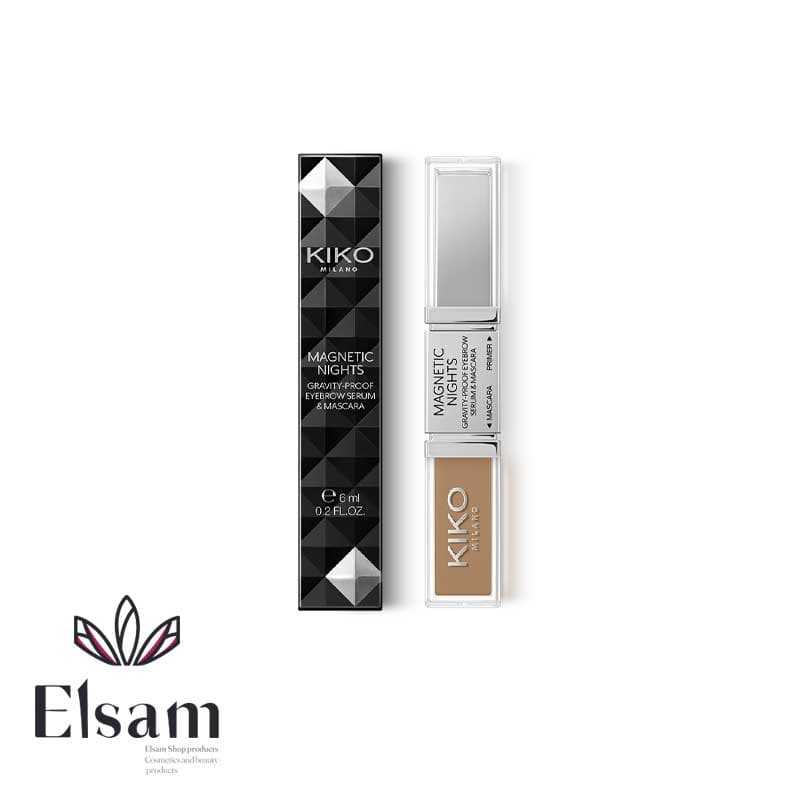سرم و ریمل ابرو کیکو kiko magnetic nights gravity-proof eyebrow serum & mascara