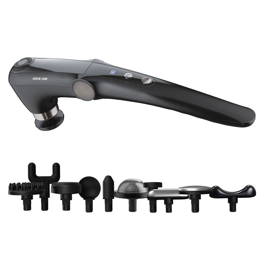 ماساژور دسته بلند گرین لاین همراه با کمپرس سرد و گرم Green Lion Foldable Massage Gun with Long Handle