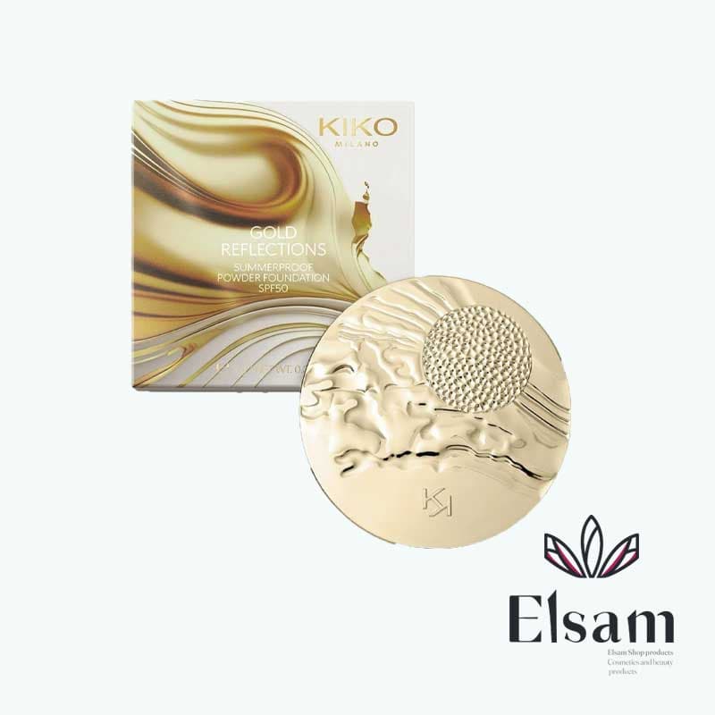 پنکک خشک و مرطوب با SPF50 کیکو میلانو kiko milano gold reflections summerproof — تصویر ۵
