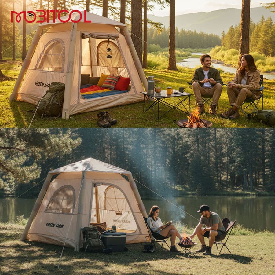 چادر مسافرتی بادی گرین لاین Green Lion GT-3X Inflatable Camping Tent — تصویر ۸