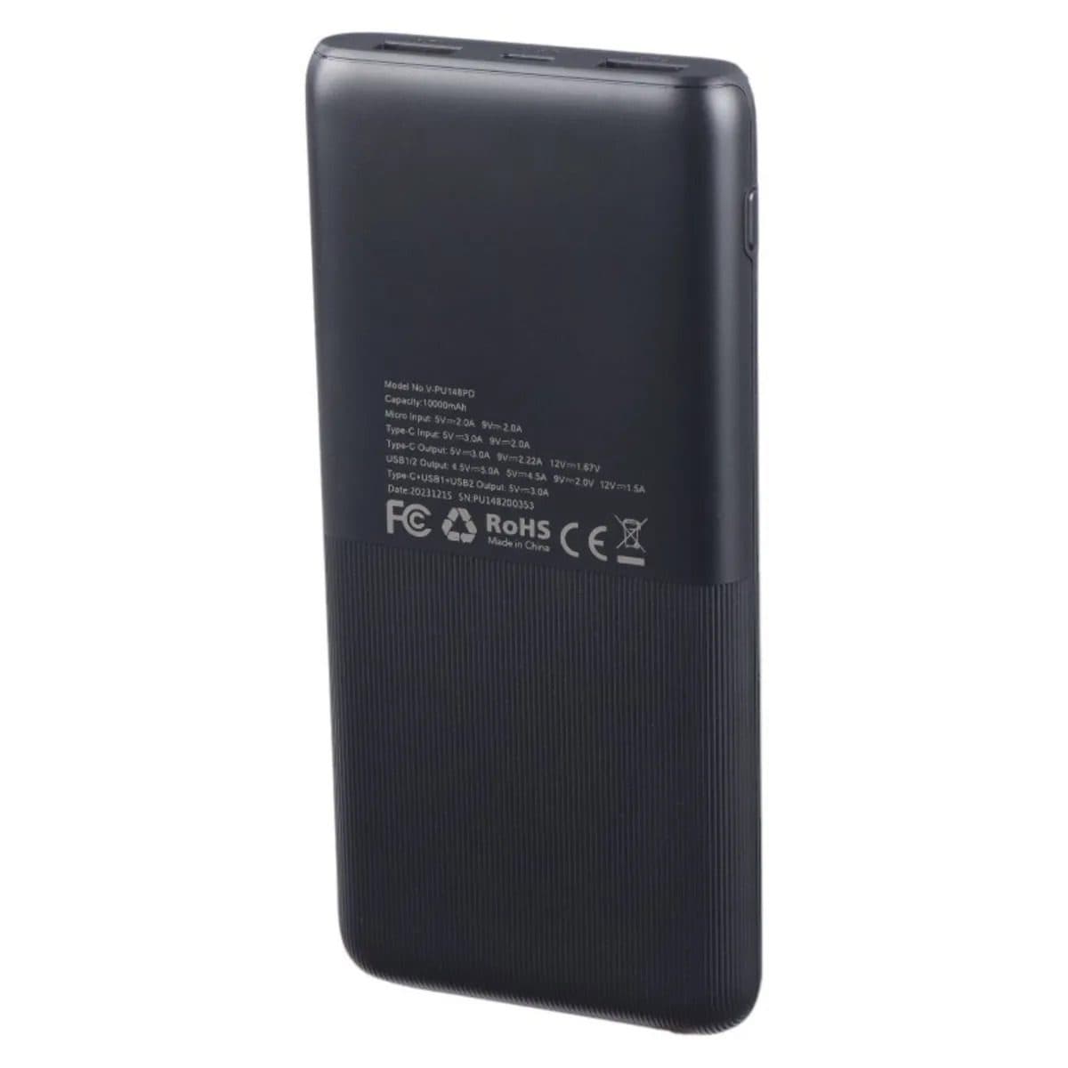 پاوربانک VERITY 10000mAh فست شارژ مدل PU148 کد7459 — تصویر ۴