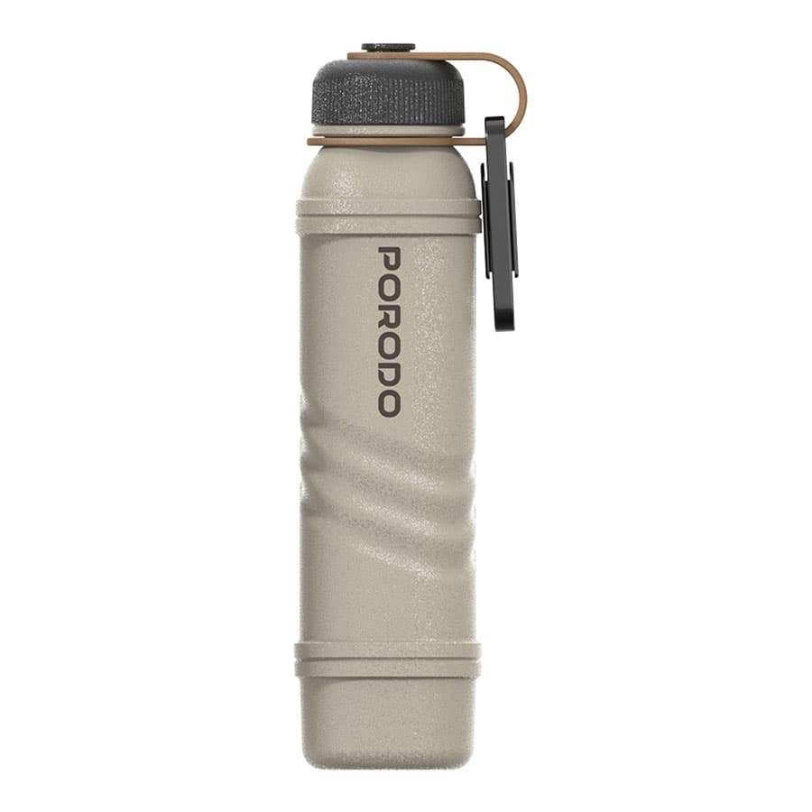 پاوربانک پرودو همراه با فندک و چراغ قوه Porodo OneGear 5000mAh Power Bank Flashlight & Lighter PDNDC016