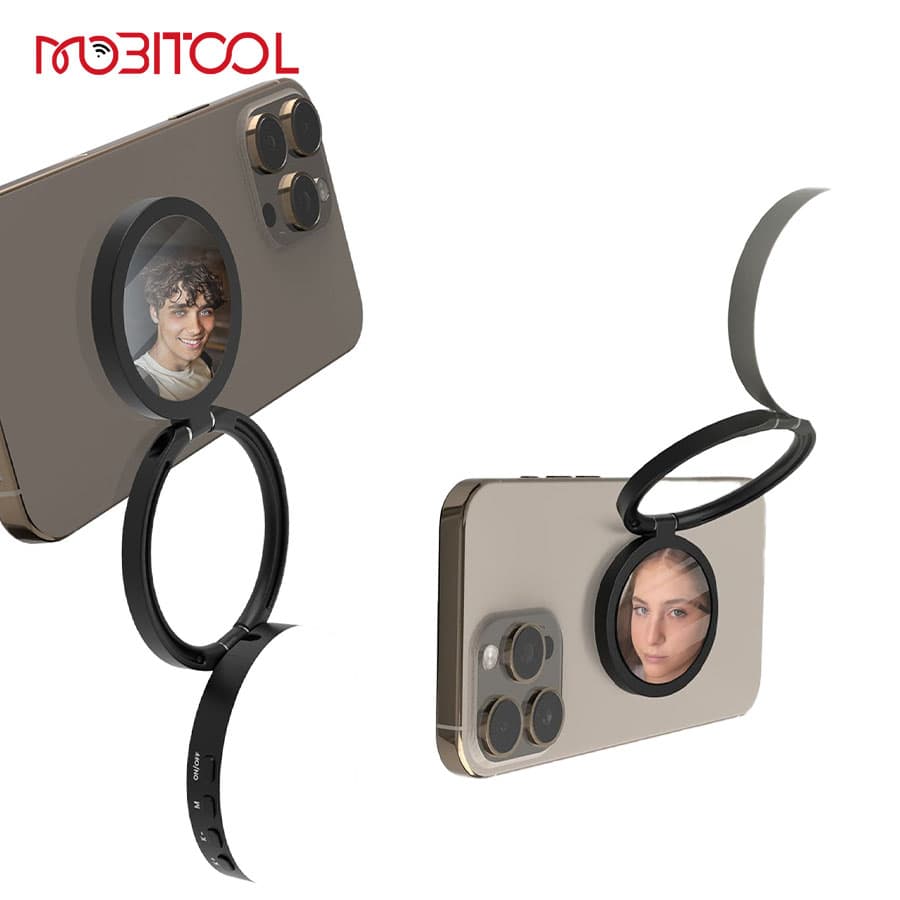 رینگ لایت سلفی مگنتی موبایل پرودو Porodo Magnetic Selfie Fill Light LFS168 — تصویر ۴