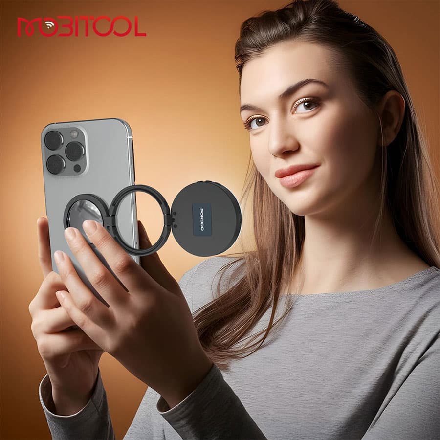 رینگ لایت سلفی مگنتی موبایل پرودو Porodo Magnetic Selfie Fill Light LFS168 — تصویر ۸