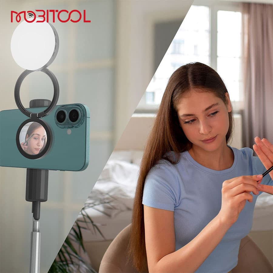 رینگ لایت سلفی مگنتی موبایل پرودو Porodo Magnetic Selfie Fill Light LFS168 — تصویر ۷