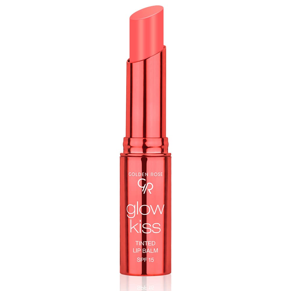 بالم لب رنگی گلو کیس Glow Kiss Tinted Lip Balm Spf15 گلدن رز — تصویر ۳
