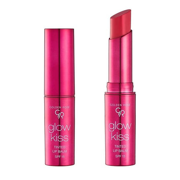 بالم لب رنگی گلو کیس Glow Kiss Tinted Lip Balm Spf15 گلدن رز