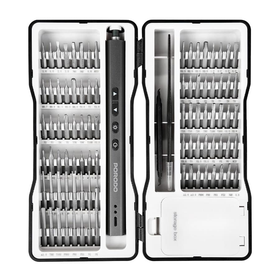 ست پیچ گوشتی شارژی 97 عددی پرودو Porodo TechFix 97 In 1 Electric Screwdriver Kit PDGTE970