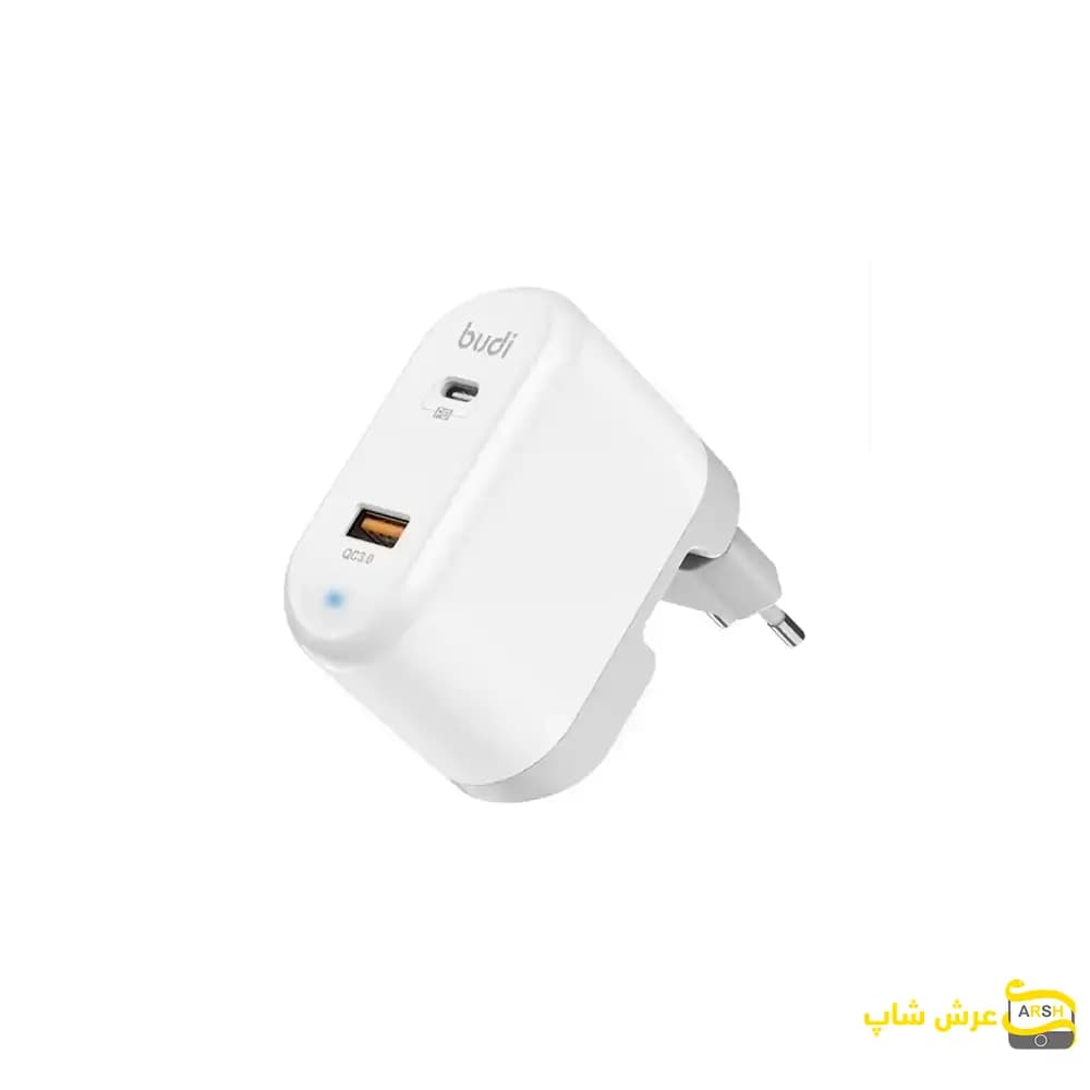 شارژر دیواری 38 وات دو پورت بودی مدل AC328EW