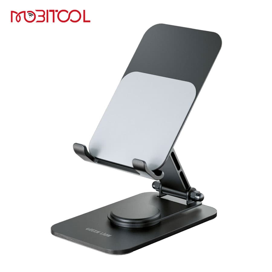 هولدر رومیزی موبایل و تبلت 360 درجه گرین لاین Green Lion M5-Foldable Phone & Tablet Holder — تصویر ۳