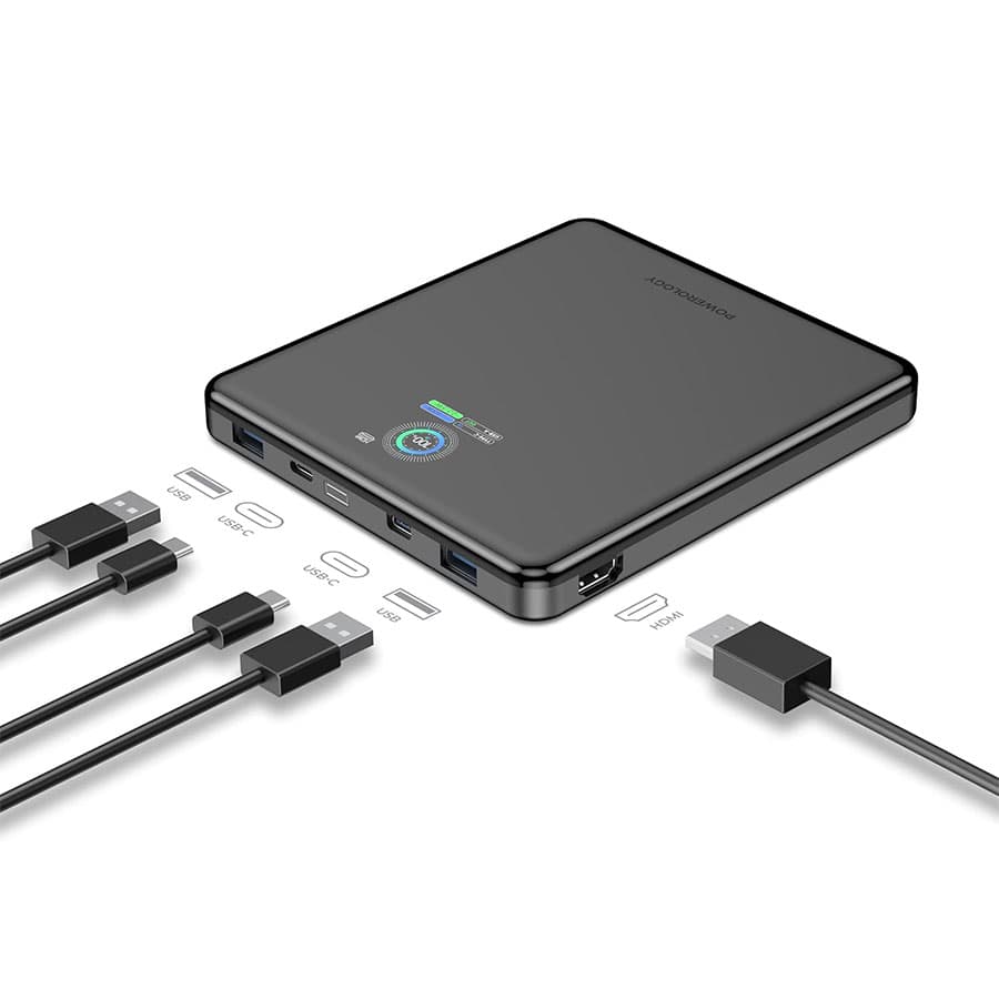 پاور بانک 20000 و هاب HDMI پاورولوژی Powerology VoltStream Power Bank PP089