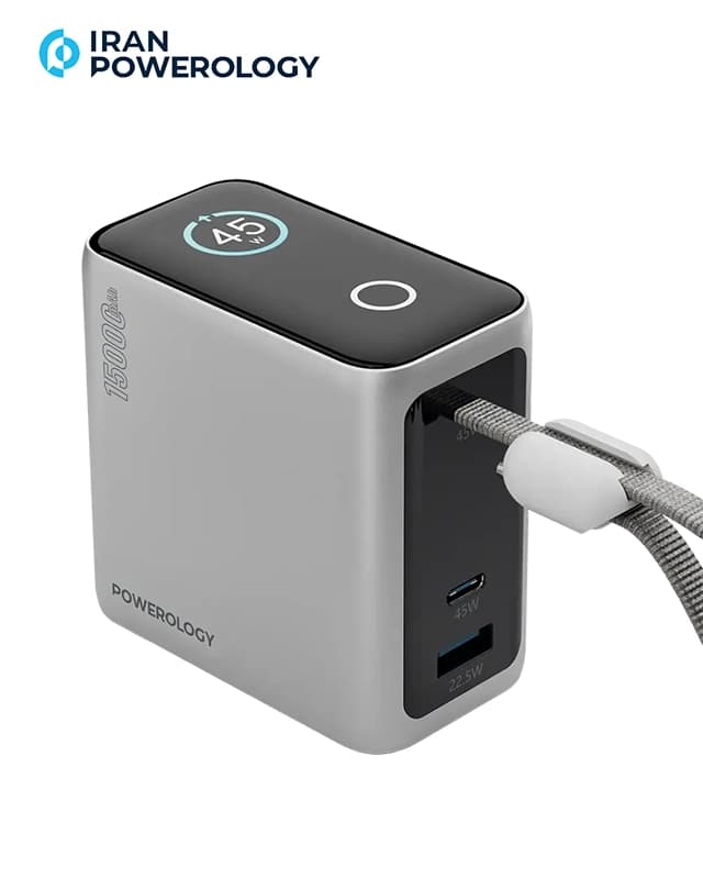 پاوربانک مینی 15000 میلی‌آمپر پاورولوژی Powerology 15000mAh Mini Power Bank PPBCHA60 — تصویر ۱۱