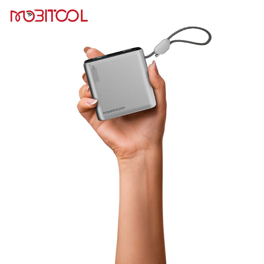 پاوربانک مینی 15000 میلی‌آمپر پاورولوژی Powerology 15000mAh Mini Power Bank PPBCHA60 — تصویر ۳