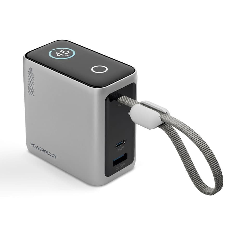 پاوربانک مینی 15000 میلی‌آمپر پاورولوژی Powerology 15000mAh Mini Power Bank PPBCHA60 — تصویر ۲