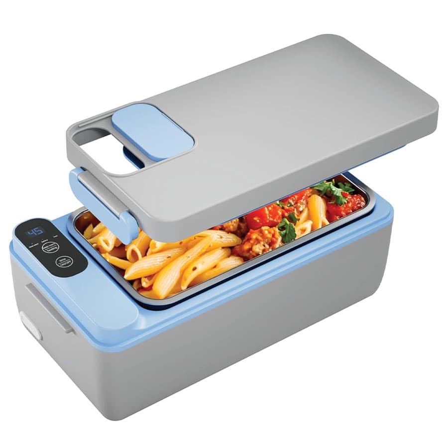 ظرف غذای گرم کن شارژی قابل حمل پاورولوژی Powerology Lumo Portable Heated Lunch Box PLBF818GYBL