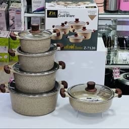 سرویس قابلمه زیو طرح استانبول 10 پارچه Zio Z-7120 کیفیت ضمانتی اصل شرکت زیوآرام پز — تصویر ۳