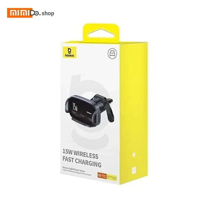 هولدر دریچه کولر و شارژر وایرلس Baseus BS-CM029 توان 15 وات — تصویر ۶