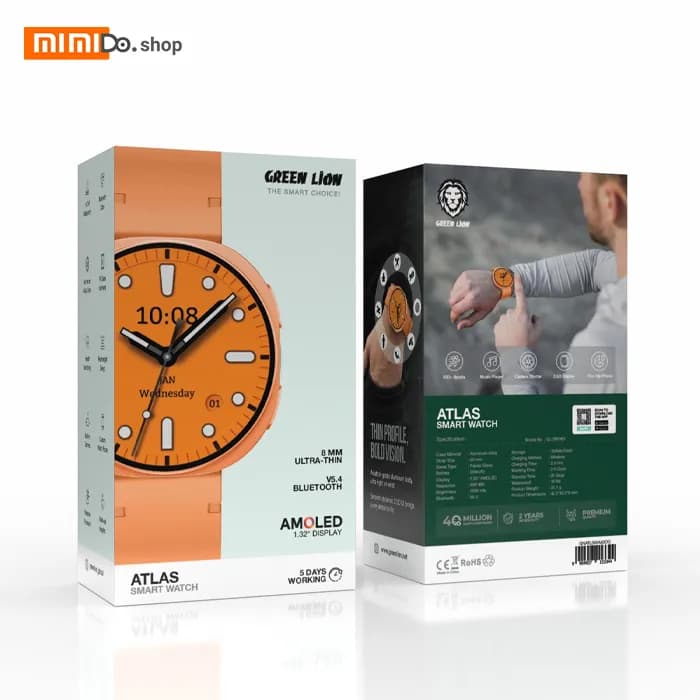 ساعت هوشمند گرین لاین Green Lion Atlas GNATLSWA63BK — تصویر ۷