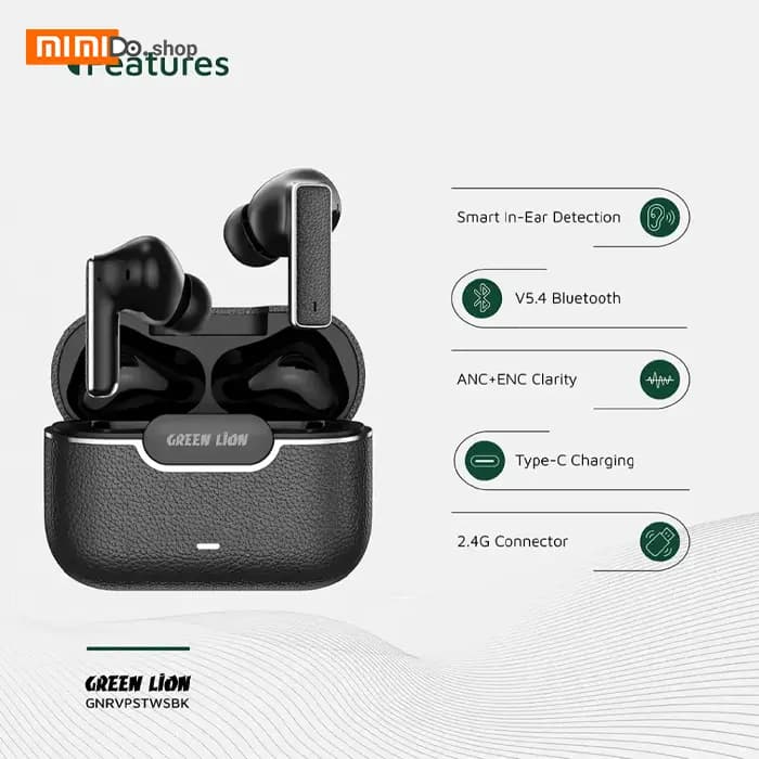 هندزفری بلوتوثی گرین لاین Green Lion River Plus GNRVPSTWSBK — تصویر ۷