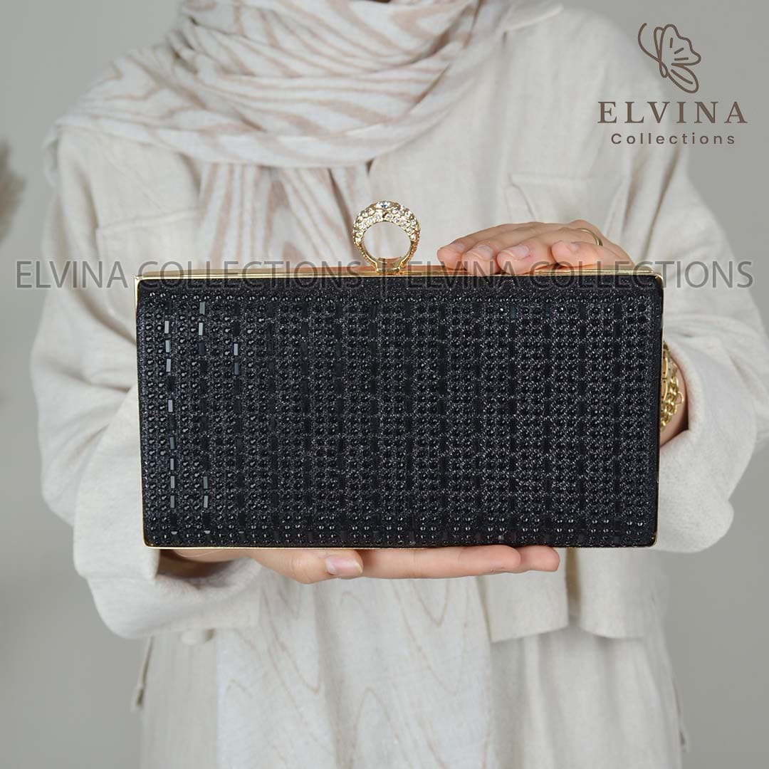 کیف مجلسی زنانه انگشتری نسیم بند زنجیری — تصویر ۹