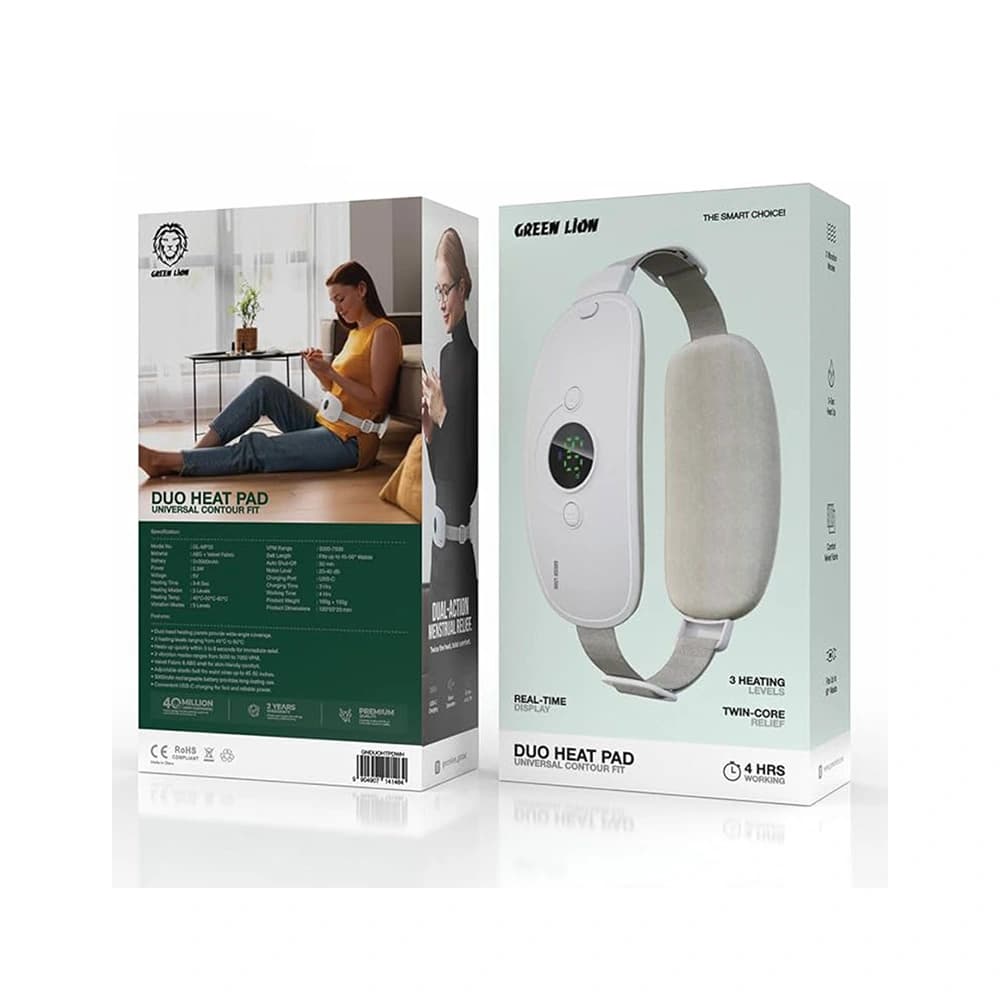 ماساژور حرارتی شکم و کمر گرین لاین Green Lion Duo Heat Pad GNDUOHTPDWH — تصویر ۳