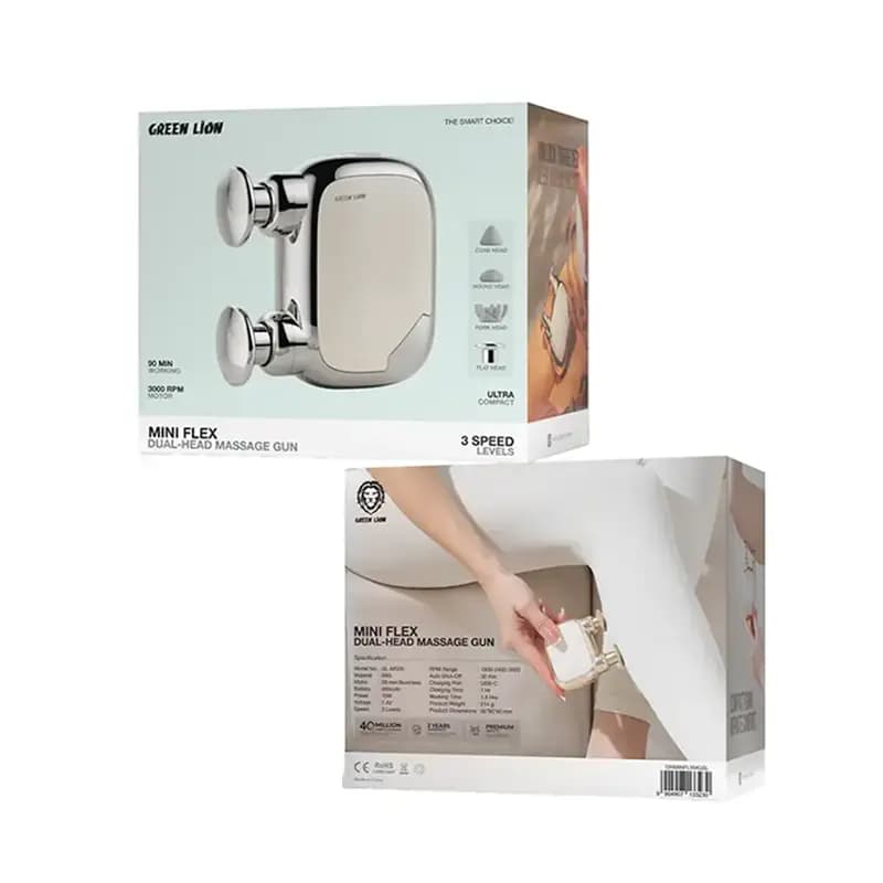 ماساژور تفنگی گرین لاین Green Lion Mini Flex GNMINFLXMGSL — تصویر ۱۲