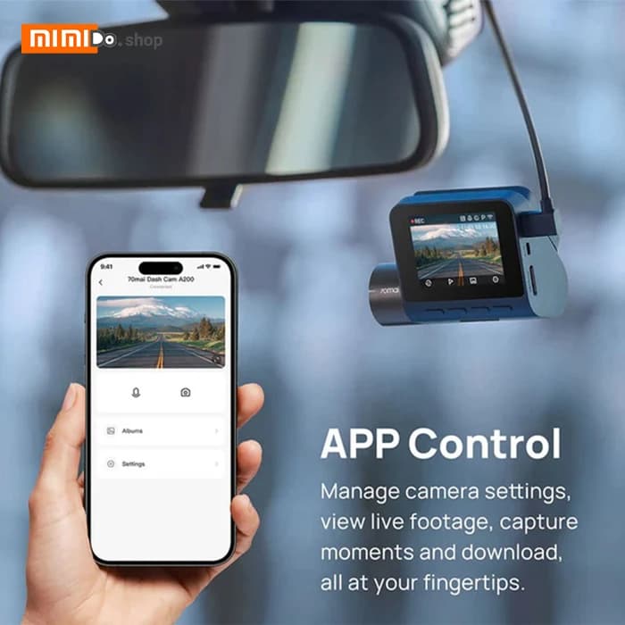 دوربین فیلم برداری خودرو شیائومی Xiaomi 70mai A200 Set به همراه دوربین عقب — تصویر ۸