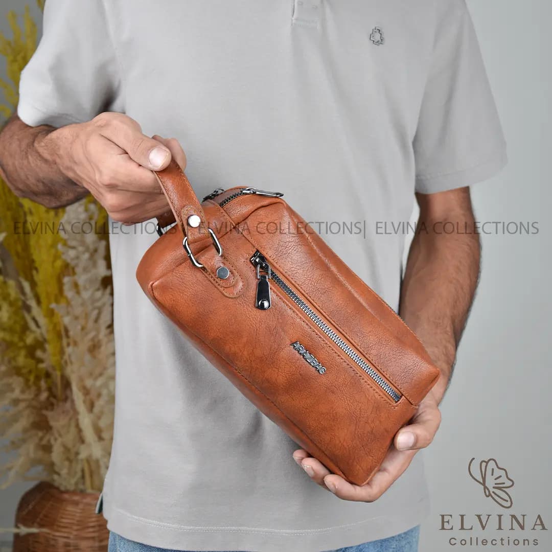 شوزبگ دستی مردانه سه زیپ ARAZBAG کد 1589 — تصویر ۲