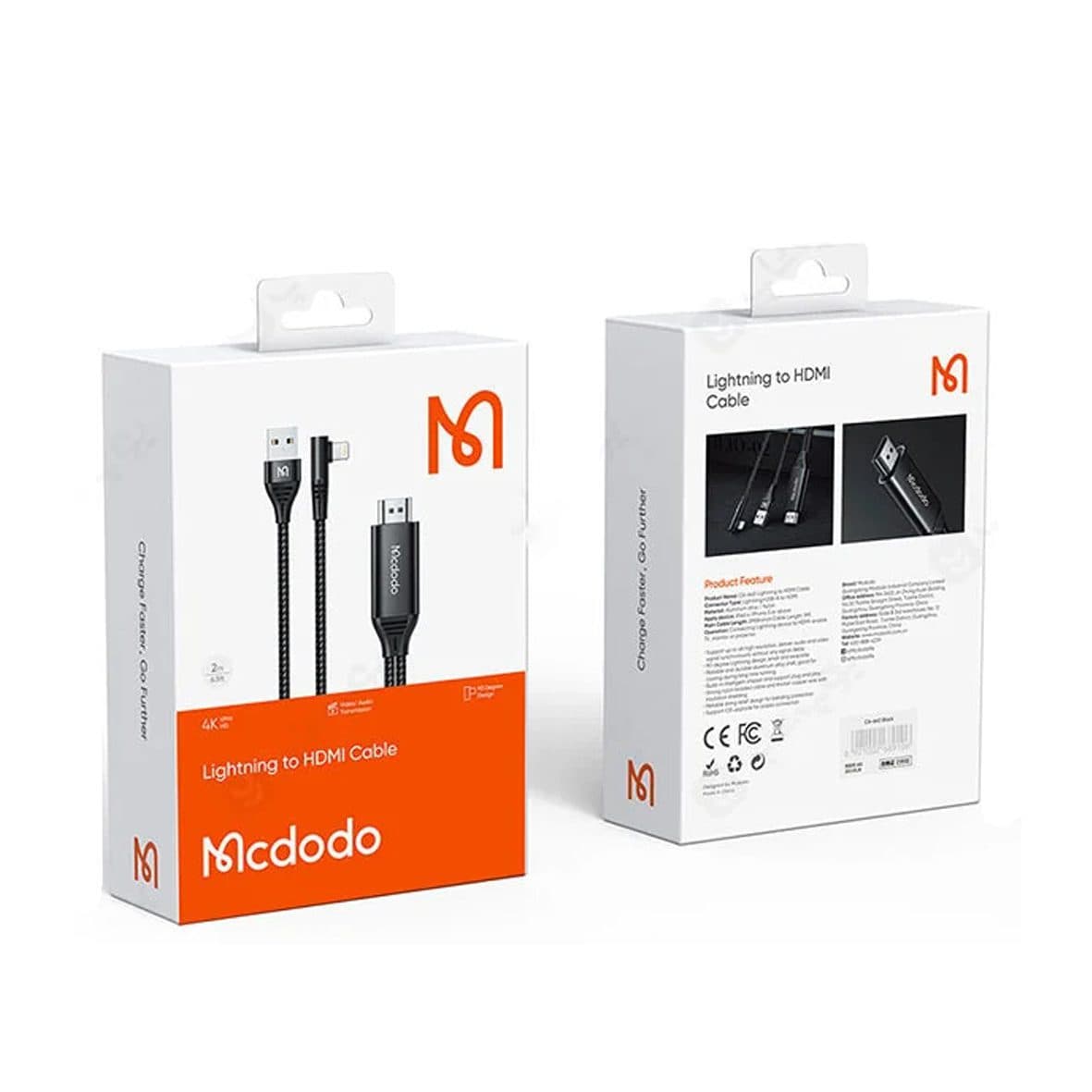 کابل تبدیل لایتنینگ به HDMI مک دودو مدل CA-6400 طول 2 متر کد 7689 — تصویر ۵