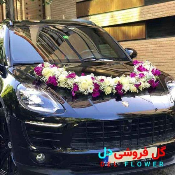تزیین ماشین عروس پورشه مشکی 602