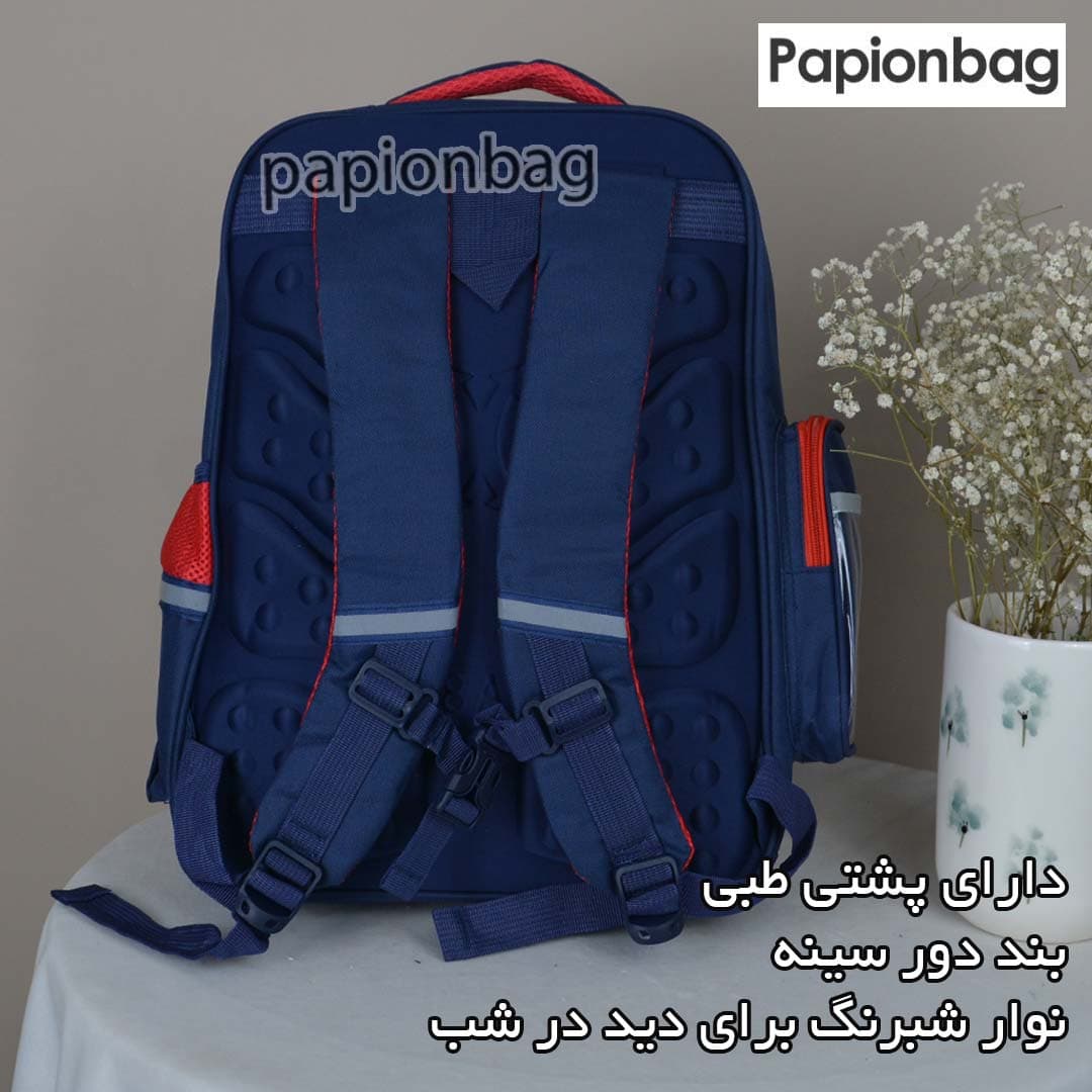 ست لاکچری اسپایدرمن (کیف مدرسه، چرخ درجه یک، جامدادی، سرکلیدی) — تصویر ۷