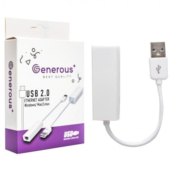 تبدیل USB2 TO LAN برند Generous کد 7785