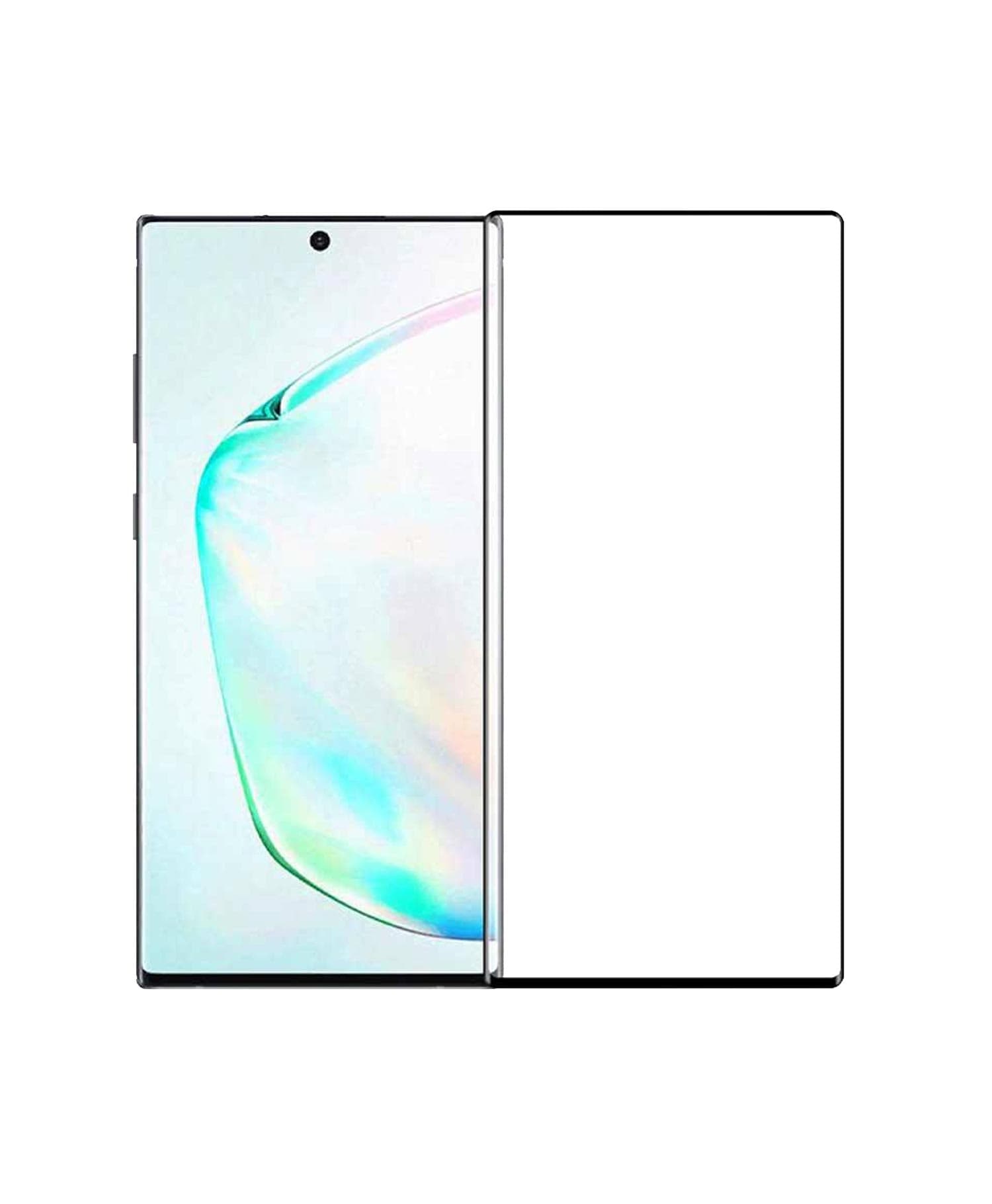 گلس فول تمام چسب مشکی Samsung Note 10 — تصویر ۴