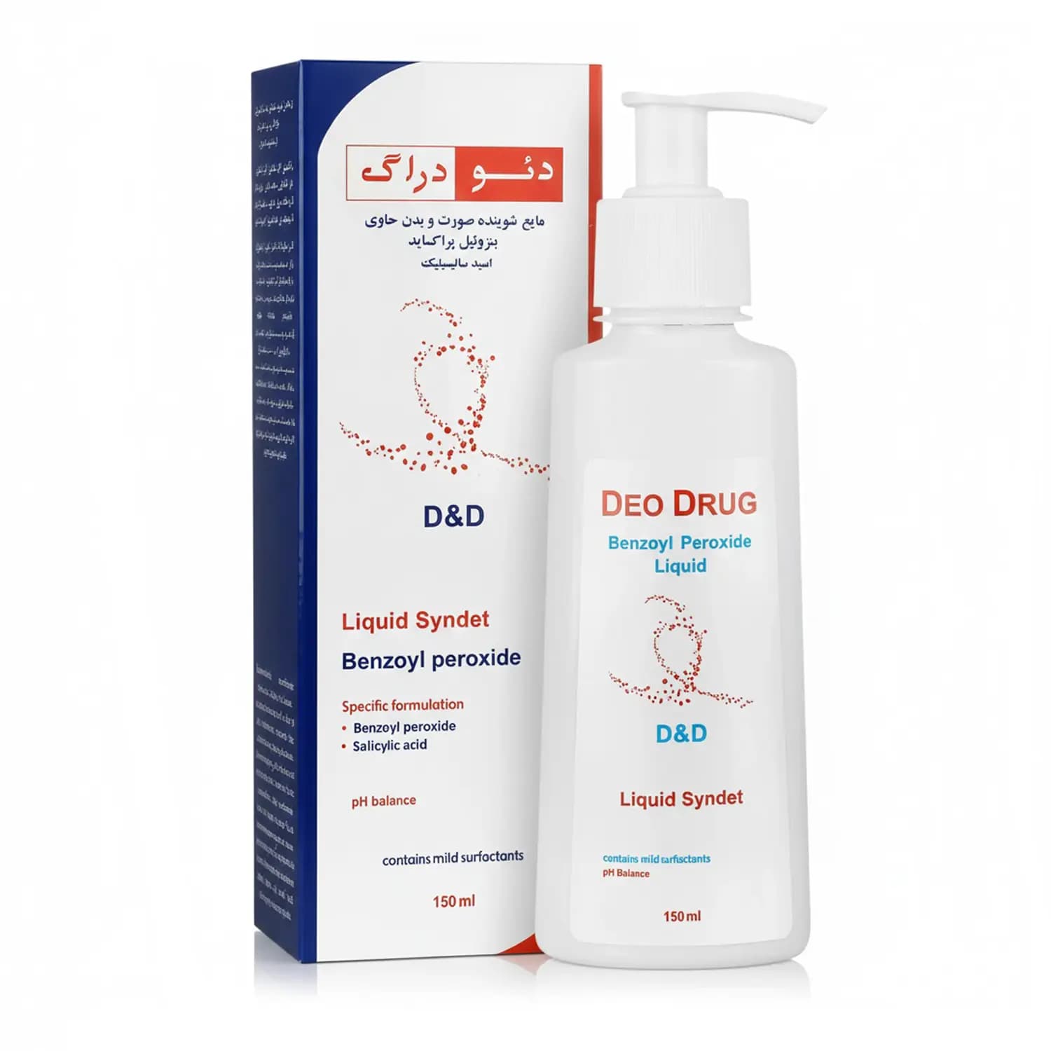 مایع شوینده بنزوئیل پراکساید دئودراگ 150 میلی لیتر | Benzoyl Peroxide Liquid Syndet