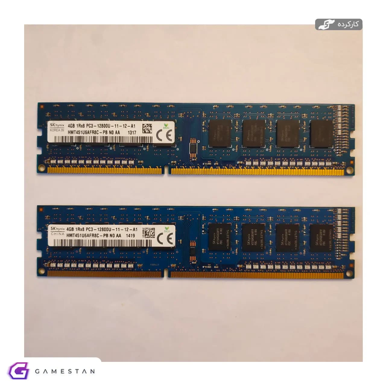 رم کامپیوتر هاینیکس Hynix DDR3-1600 4GB – کار کرده