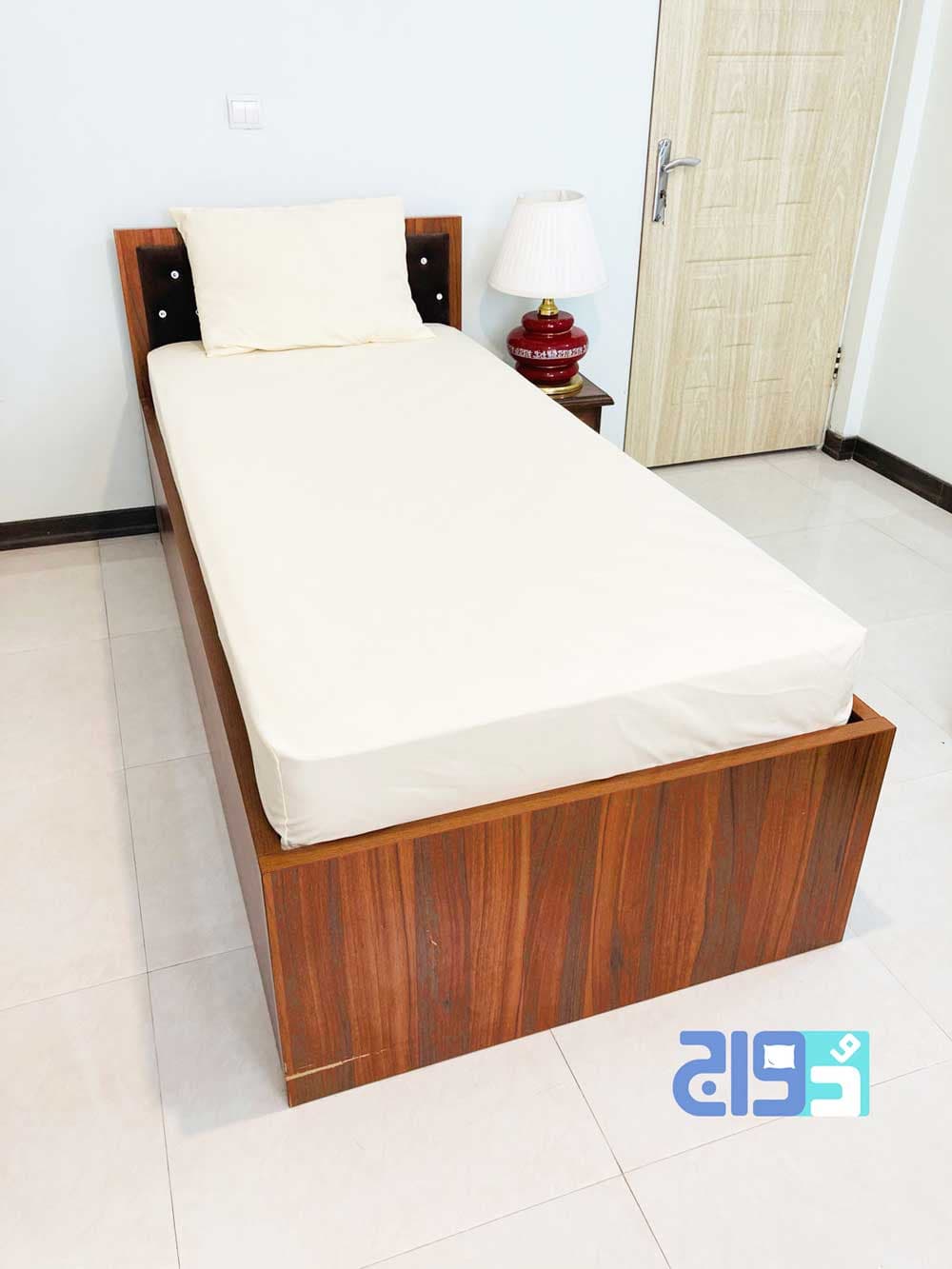 روتختی کشدار تشک ۱۲۰ تک رنگ ( سفید) کد 140011291 — تصویر ۲